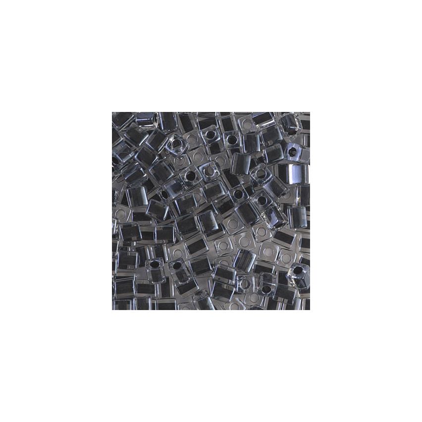 Miyuki Square Beads 4mm 1106 Black Lined Crystal