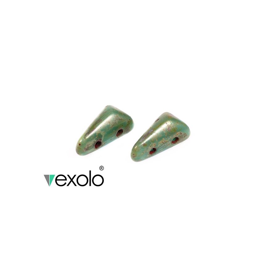 Vexolo® Opaque Turquoise Picasso - 50pcs