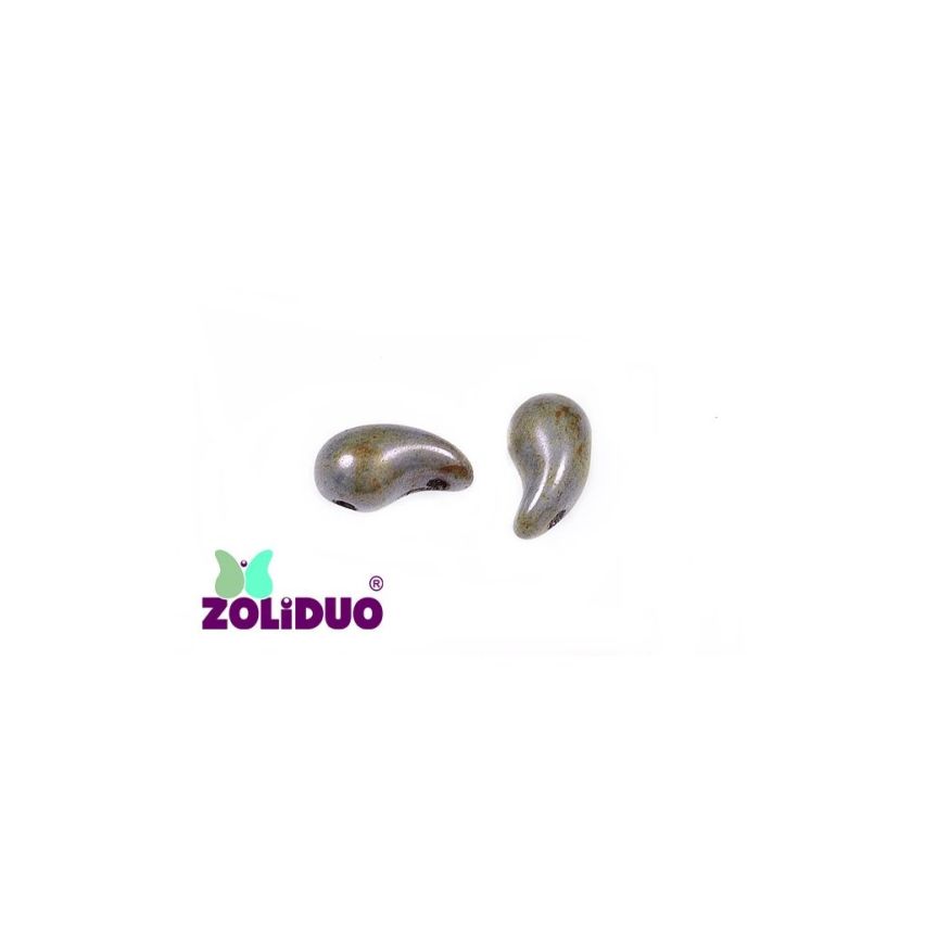 Zoliduo® Left Chalk White Blue Luster - 25pcs