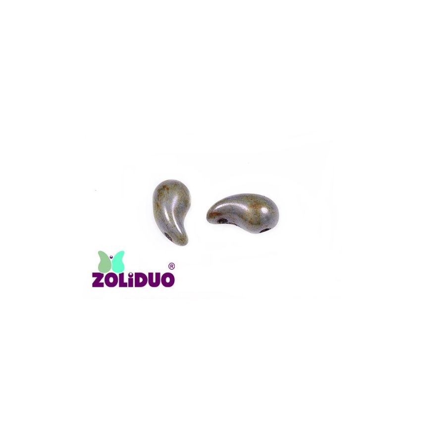 Zoliduo® Right Chalk White Blue Luster - 25pcs